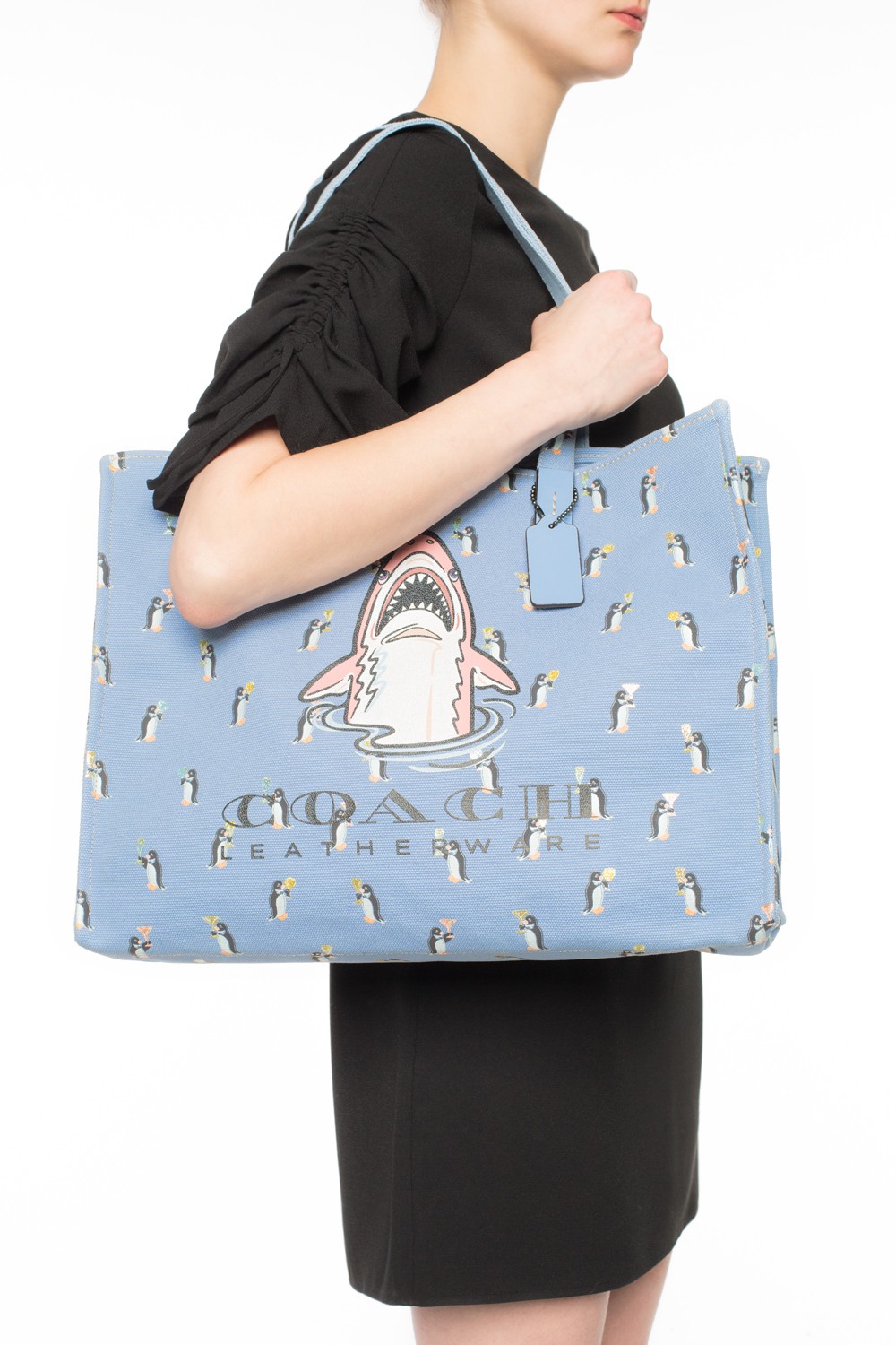 Coach sharky tote new arrivals